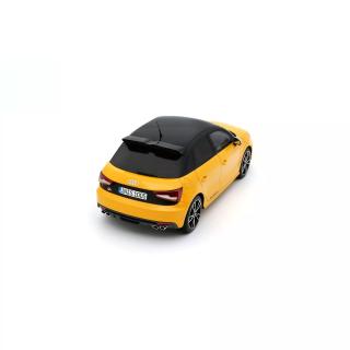 AUDI S1 SPORTBACK VEGAS YELLOW 2015 OttO mobile 1:18 Resinemodell (Türen, Motorhaube... nicht zu öffnen!)